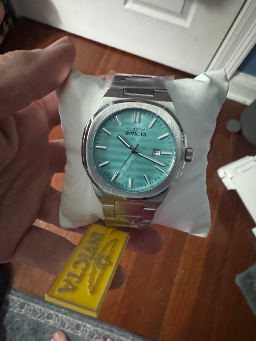 Invicta Silver Watch with Teal-Green Dial - Picture 7 of 7